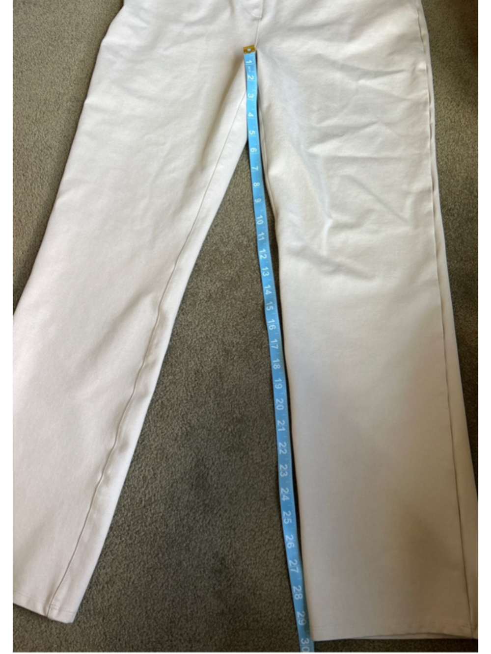 Women's Quince Ecru Ponce Straight Leg Pants M - Picture 13 of 16